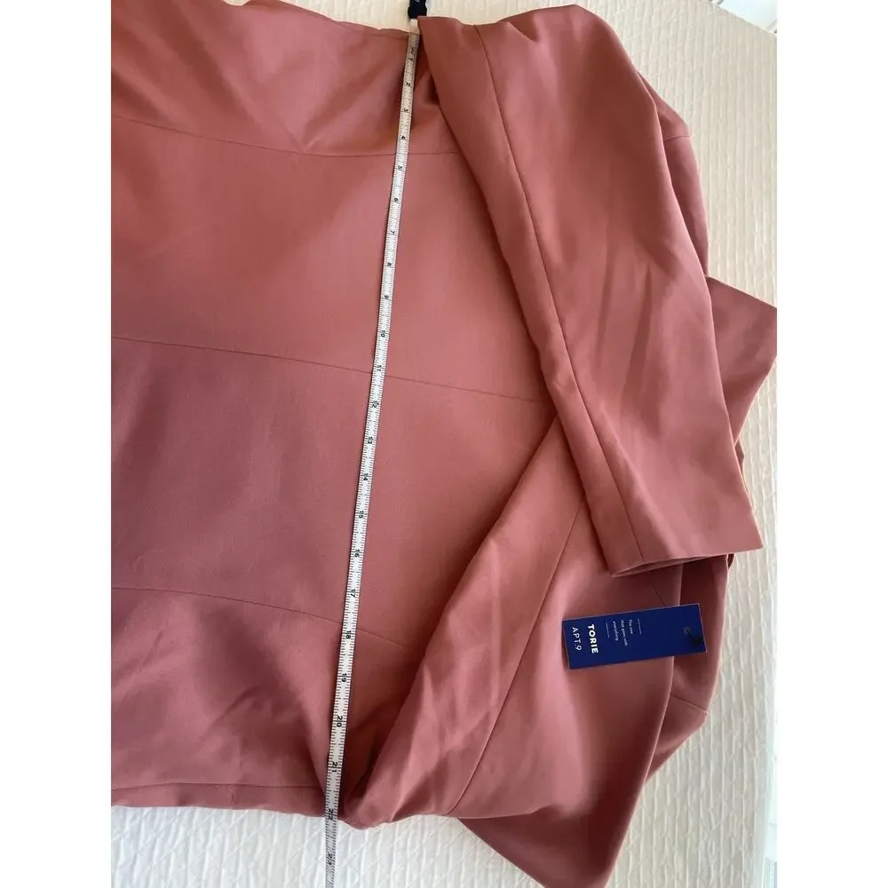 NWT Apt 9 Torie Blazer Jacket Stretch Office Workwear Business Sleek All Season - Picture 10 of 11